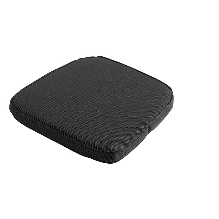 Madison - Zitkussen Wicker Rib black - Ca. 48x48 cm - Set van 4