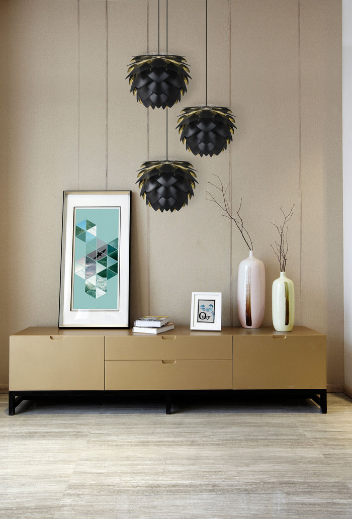 Umage Silvia Medium hanglamp Ø50 wit snoer, brons