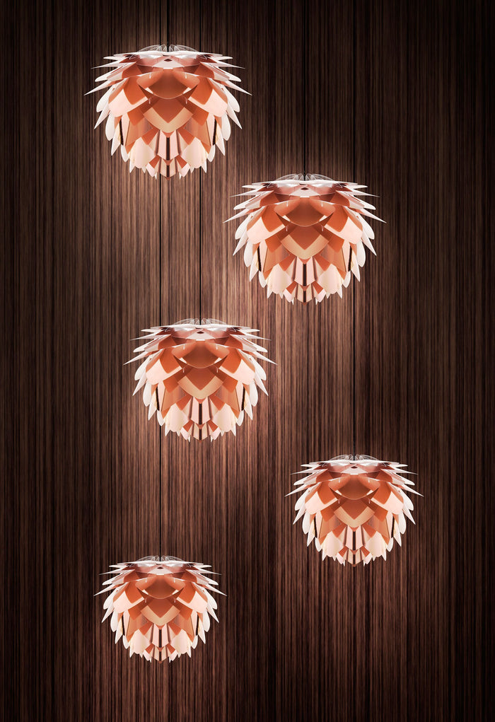 Umage Silvia Medium hanglamp Ø50 wit snoer, brons