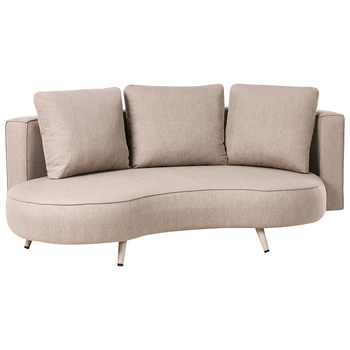 Beliani - PARORI - Tuinbank 3-zits - Beige - Linkszijdig - Olefine