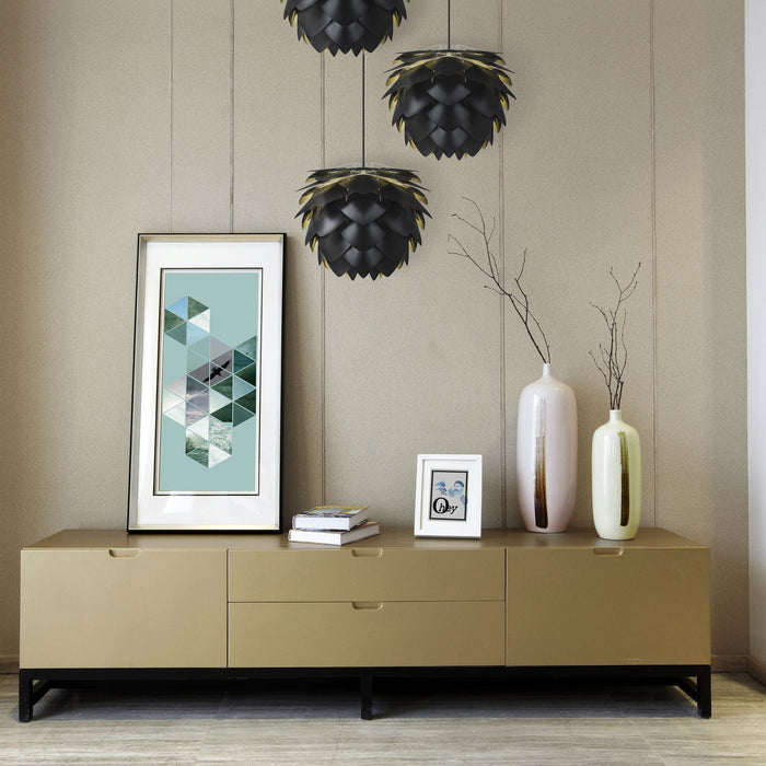 Umage Silvia Medium hanglamp Ø50 zwart snoer, wit