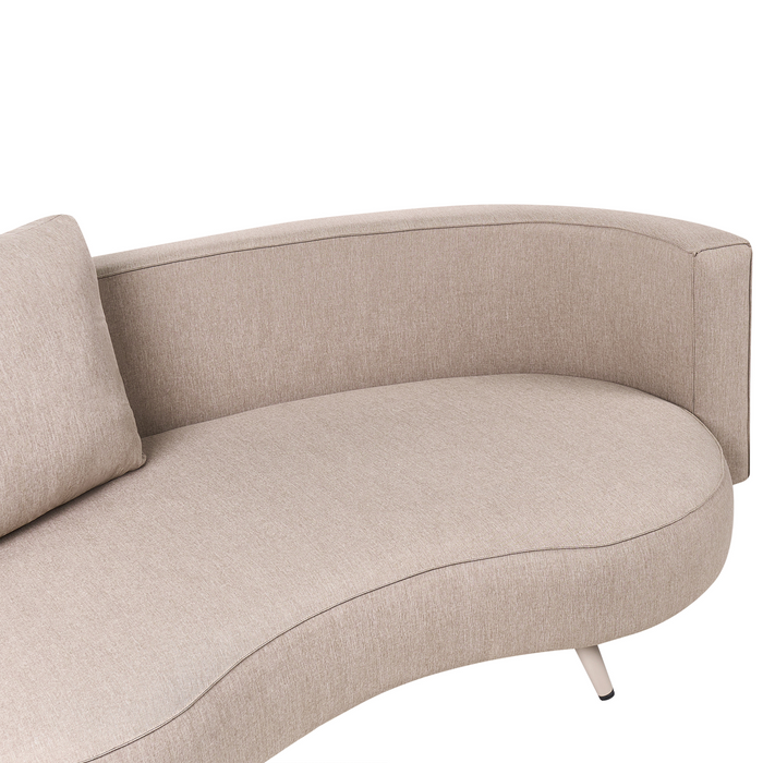 Beliani - PARORI - Tuinbank 3-zits - Beige - Linkszijdig - Olefine