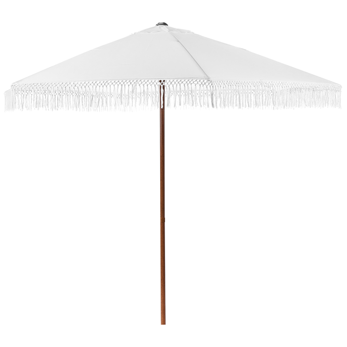 Beliani - MURASA - Tuinparasol - Wit - 258 cm - Polyester