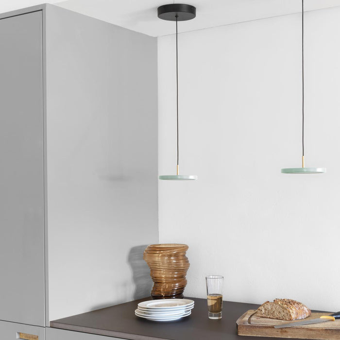 Asteria Micro hanglamp dimbaar LED Ø15 messing|saffraangeel