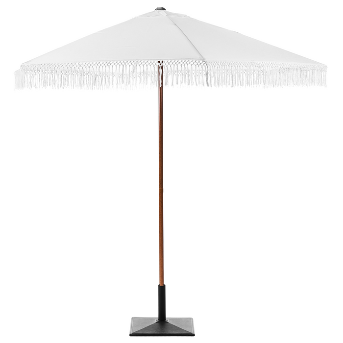 Beliani - MURASA - Tuinparasol - Wit - 258 cm - Polyester