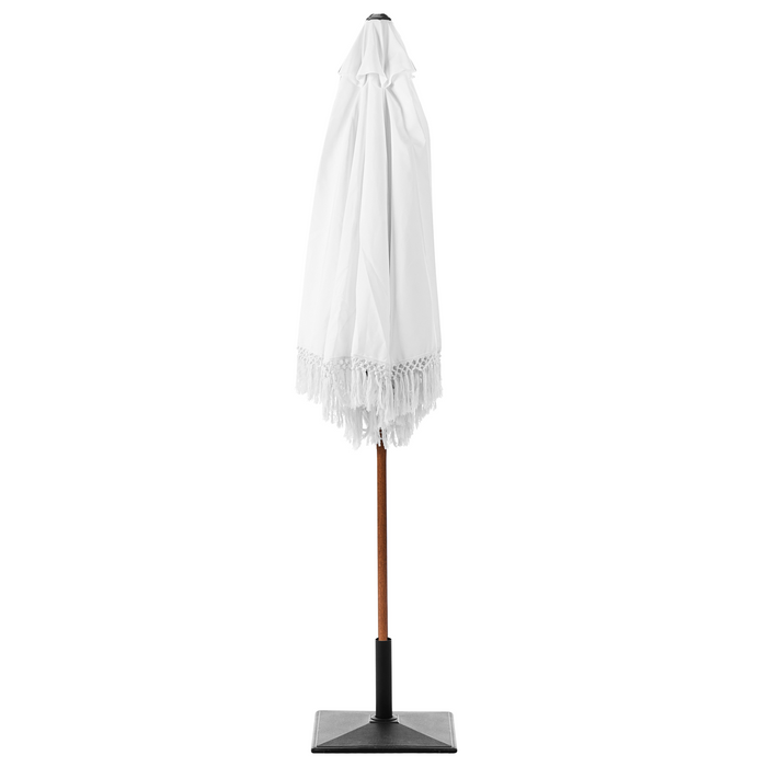 Beliani - MURASA - Tuinparasol - Wit - 258 cm - Polyester