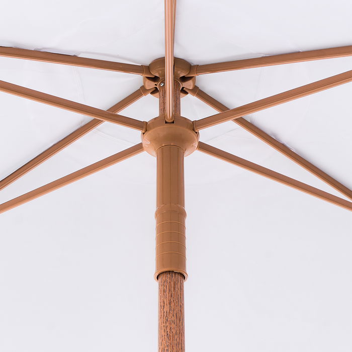 Beliani - MURASA - Tuinparasol - Wit - 258 cm - Polyester