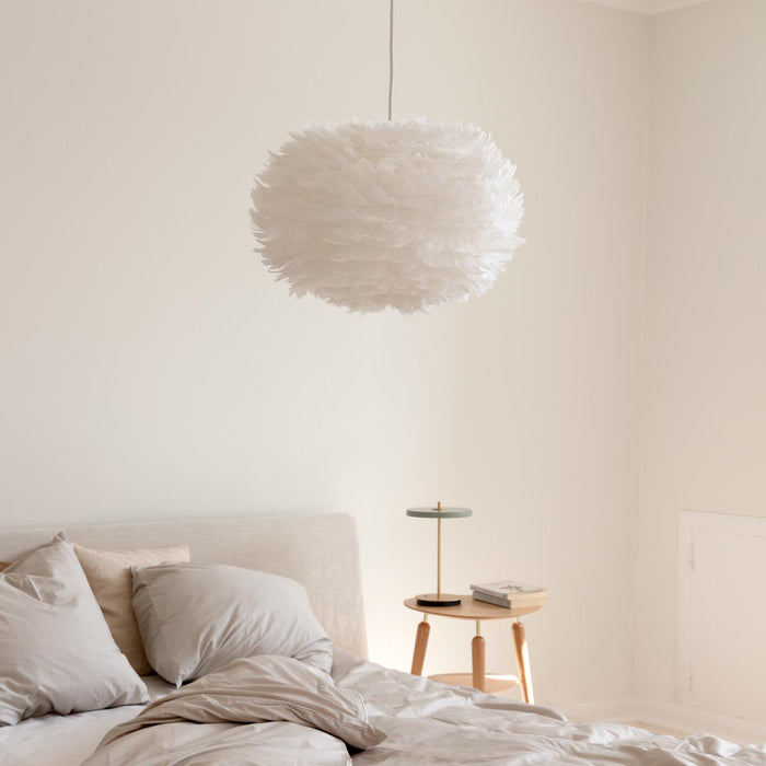 Umage Eos hanglamp medium Ø45 wit snoer, lichtbruin