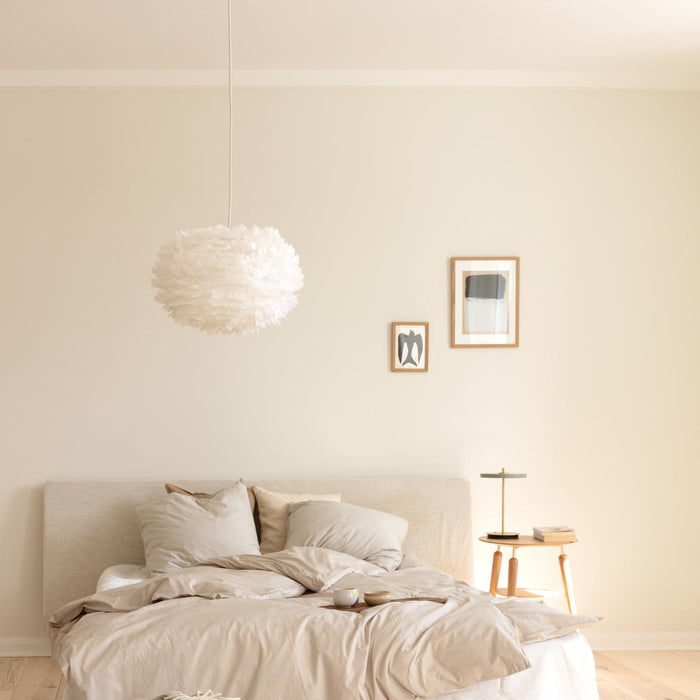 Umage Eos hanglamp medium Ø45 wit snoer, lichtbruin