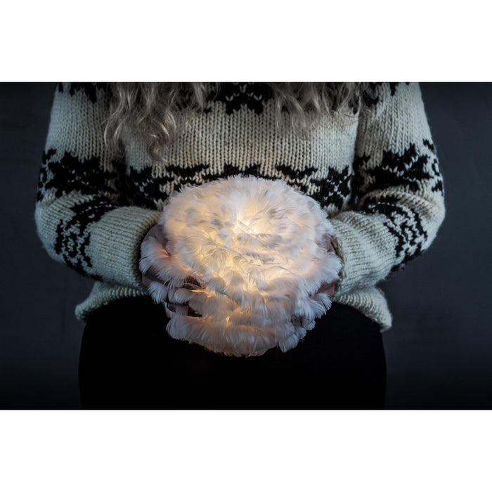 Umage Eos hanglamp micro Ø22 zwart snoer, lichtgrijs