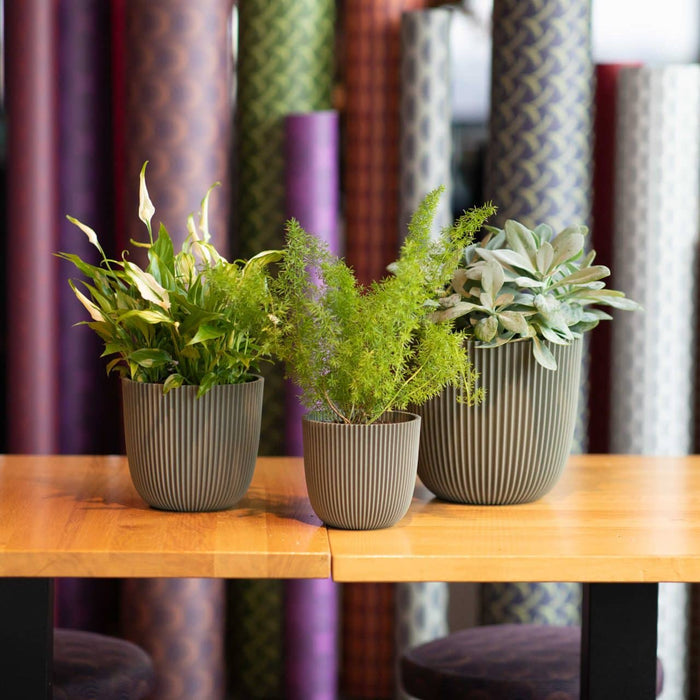 Capi Europe - Pot bol Groove 'made with' - 28x27 - Kunstgras groen