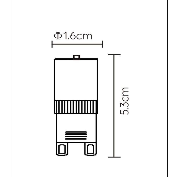 Lucide G9 Led lamp - Wit (set van 2)