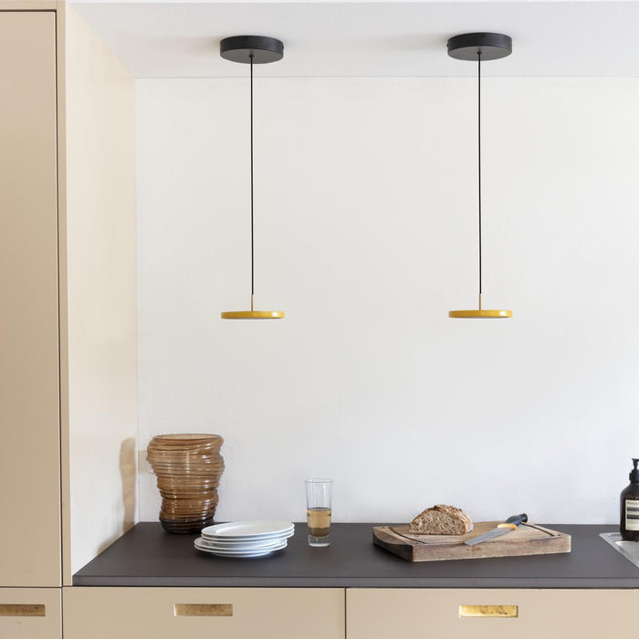 Asteria Micro hanglamp dimbaar LED Ø15 messing|nuance oranje