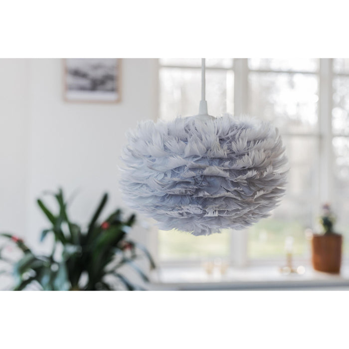 Umage Eos hanglamp large Ø65 zwart snoer, lichtblauw