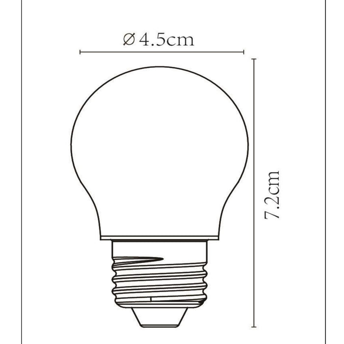 Lucide G45 Filament lamp - mat (set van 2)