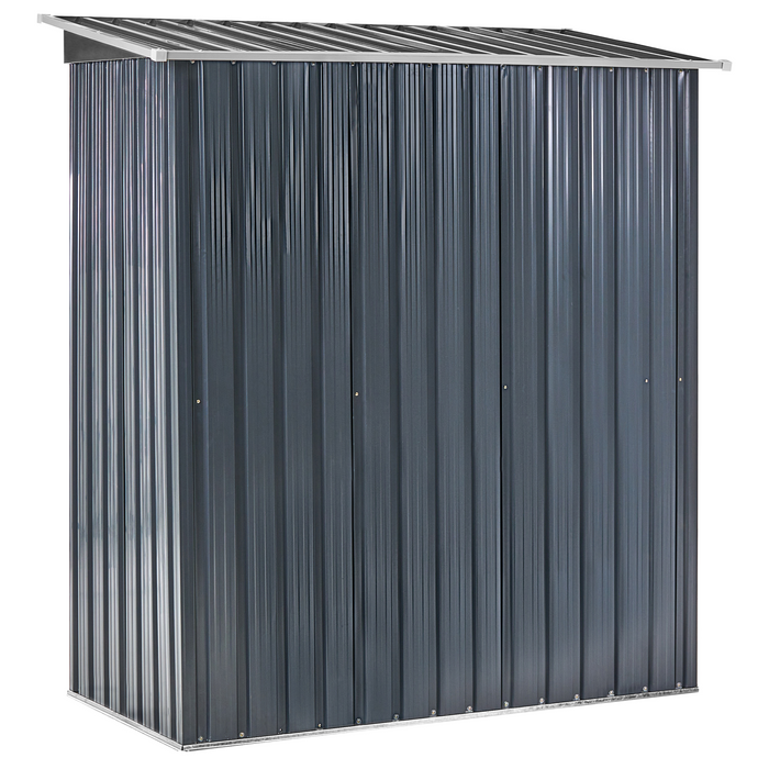 Beliani - AISONE - Tuinschuurtje - Grafietgrijs - Staal