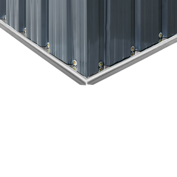 Beliani - AISONE - Tuinschuurtje - Grafietgrijs - Staal