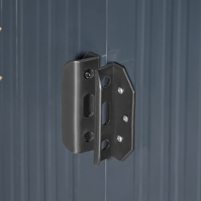 Beliani - AISONE - Tuinschuurtje - Grafietgrijs - Staal