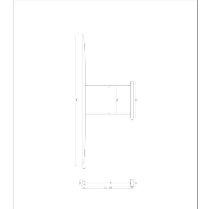 Lucide LANGHOLT Hanglamp - Licht hout