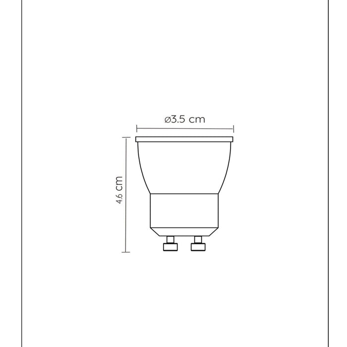 Lucide MR11 Led lamp - Zwart (set van 4)
