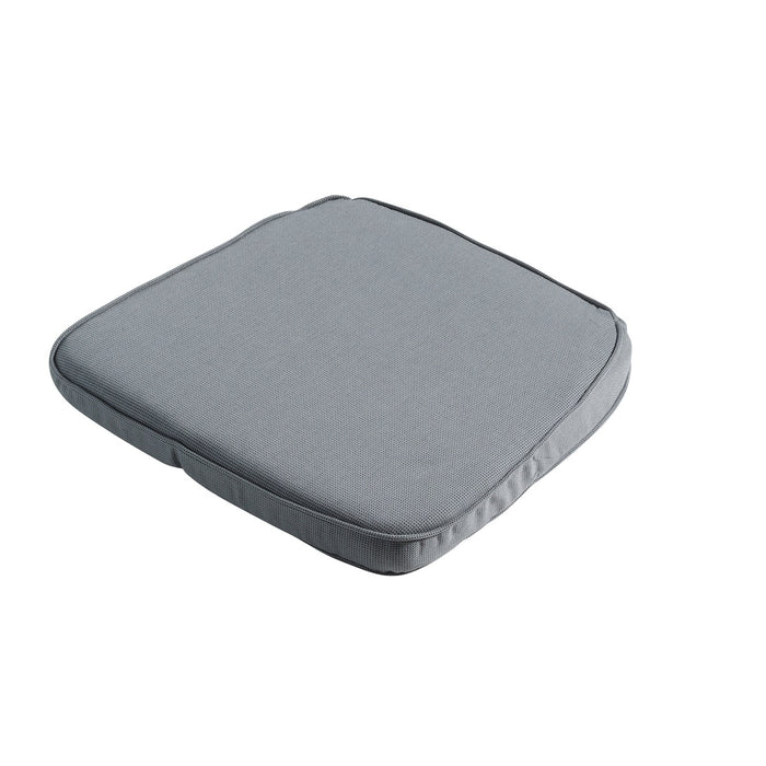 Madison - Zitkussen Wicker Rib grey - Ca. 48x48 cm - Set van 4