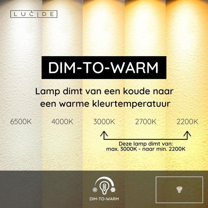 Lucide MR16 Led lamp - Wit (set van 4)