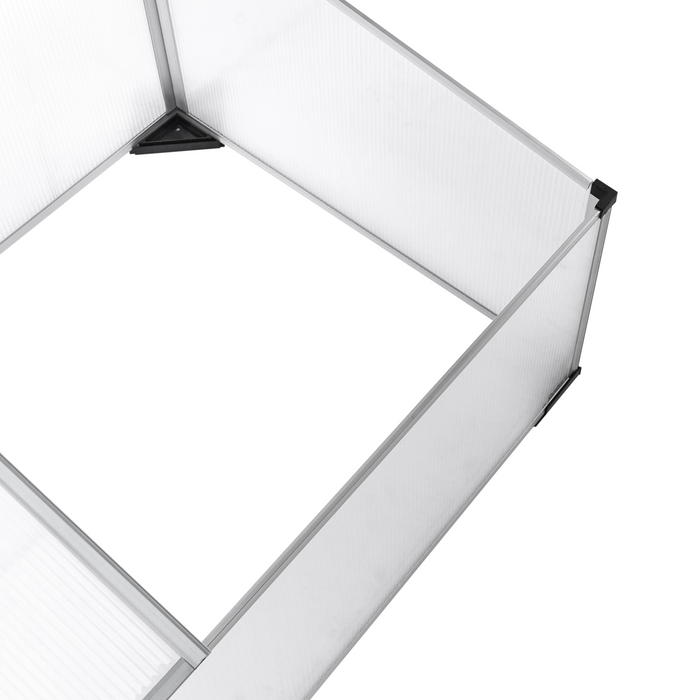 Beliani - SERIFOS - Tuinkas - Zilver - 41 cm - Polycarbonaat