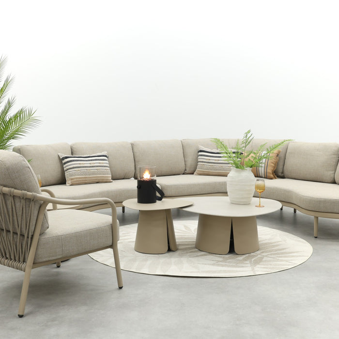 VDG Pisa low-dining tuinstoel - Latte