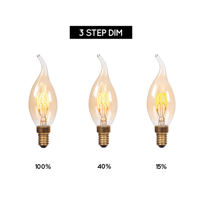 Lucide CT35 Filament lamp - Amber (set van 4)