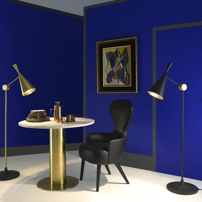 Beat vloerlamp LED messing