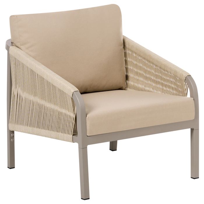 Beliani - MURATO - Loungeset 5-zits - Beige - Aluminium