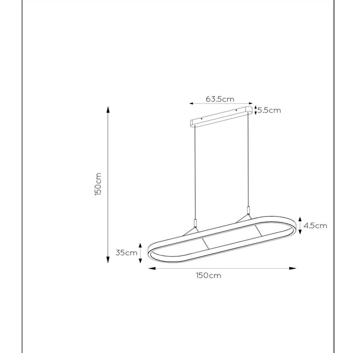 Lucide LIANE Hanglamp - Roest bruin
