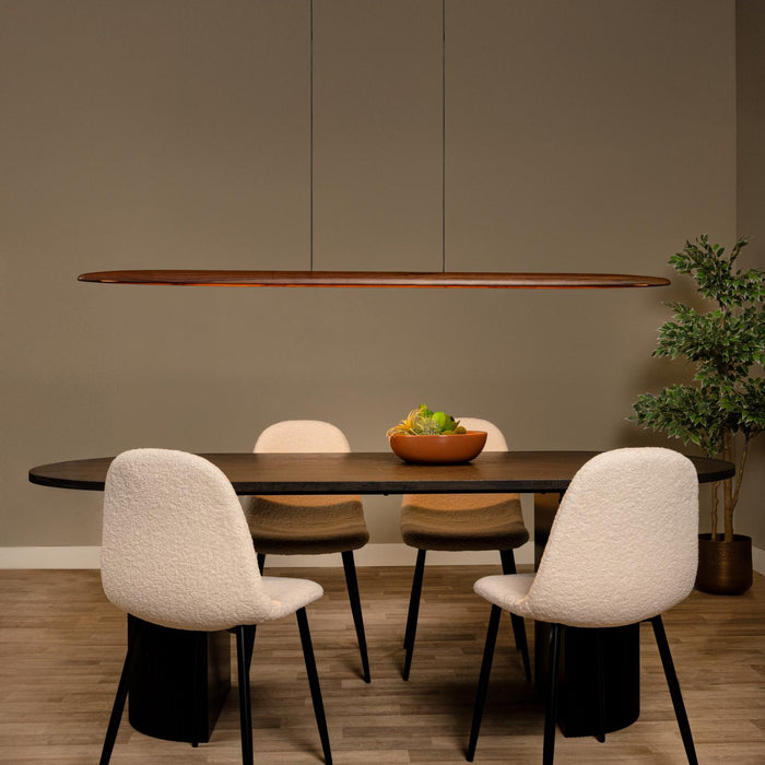 Lucide LANGHOLT Hanglamp - Licht hout