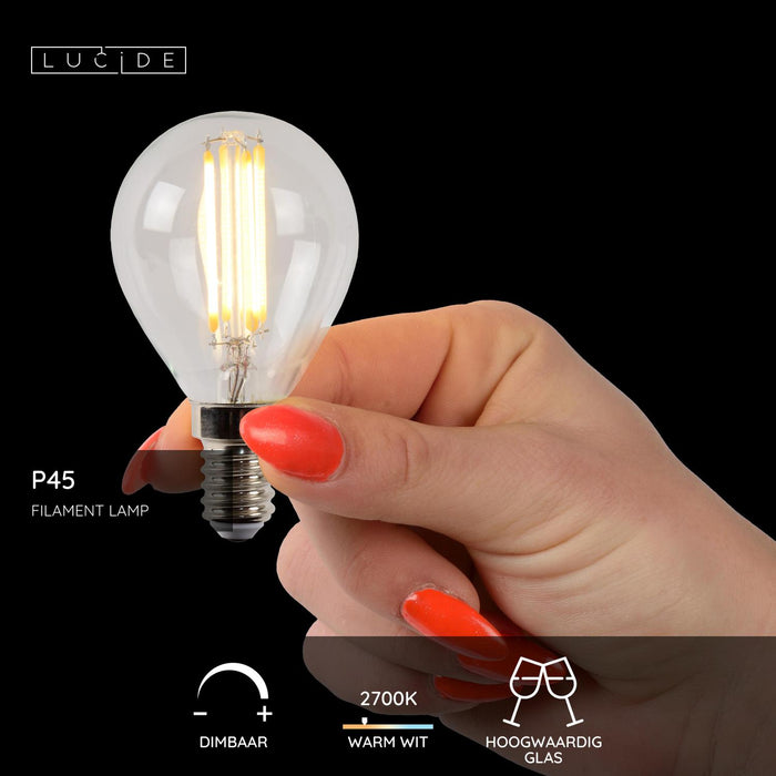 Lucide P45 Filament lamp - Transparant (set van 2)