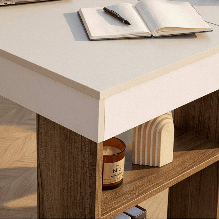 Calicosy - Hoekbureau met opbergruimte ORGANIS - H72 cm