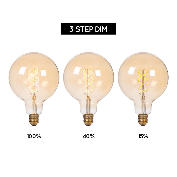 Lucide G125 Filament lamp - Amber (set van 2)