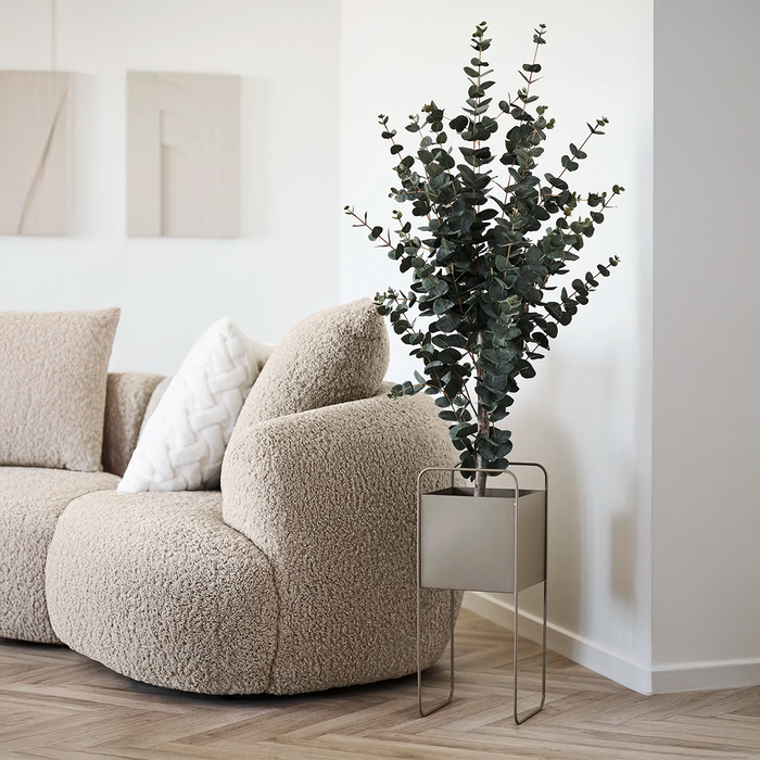 Artichok Emelie Metalen Plantenbak - Bruin