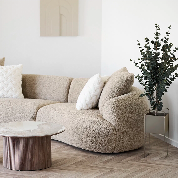 Artichok Emelie Metalen Plantenbak - Bruin