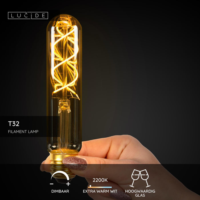 Lucide T32 Filament lamp - Amber (set van 2)