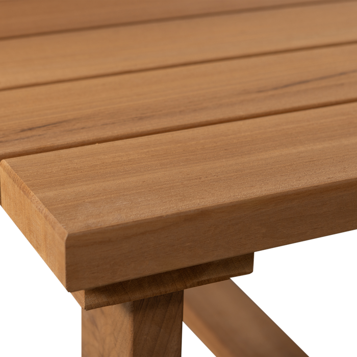 WOOOD Banco Salontafel Tuin - Hout| Metaal - Naturel - 42x122x68