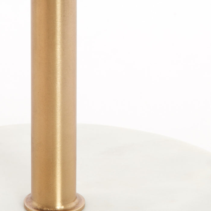 Light & Living - Bijzettafel CIVITA - Ø37x49 cm - Wit