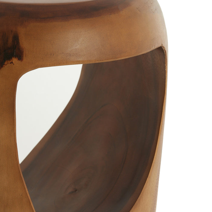 Light & Living - Bijzettafel MORRITO - Ø35x45 cm - Bruin