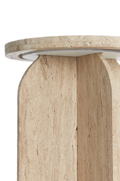 Light & Living - Bijzettafel OTINIA - Ø41x48cm - Bruin