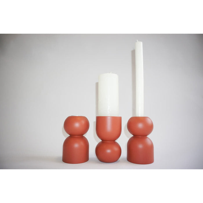 LEMON LILY Candleholder 3-in-1 low - Terra