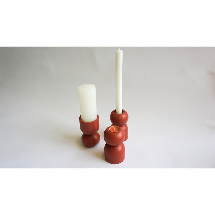 LEMON LILY Candleholder 3-in-1 low - Terra