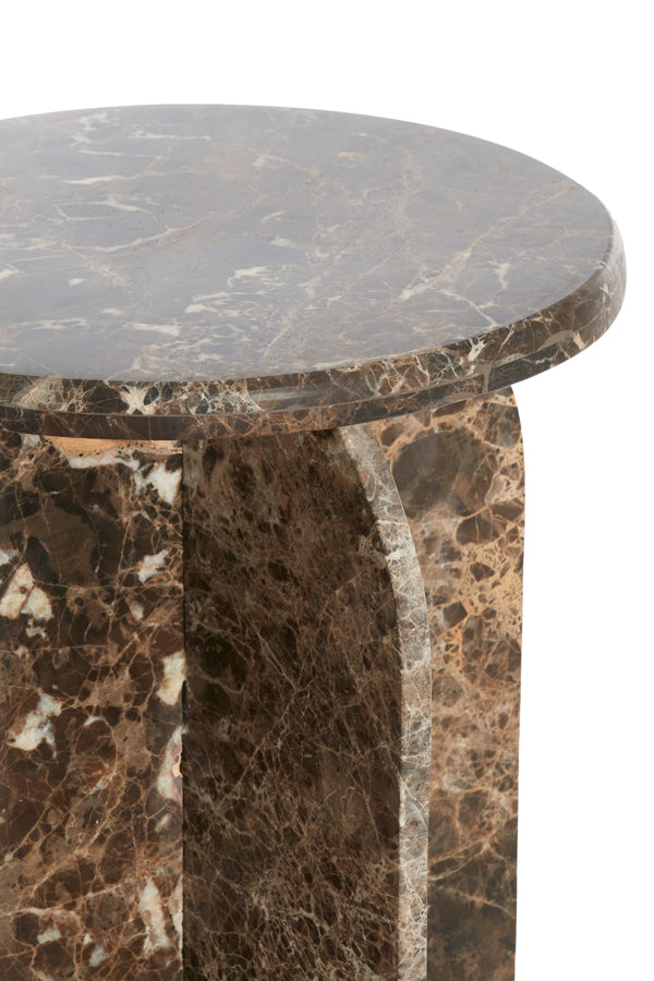 Light & Living - Bijzettafel OTINIA - Ø41x48cm - Bruin