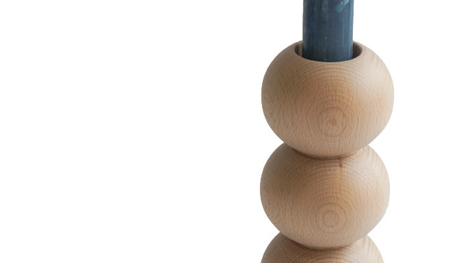 LEMON LILY Candleholder stack 2-in-1 - natural