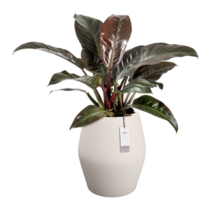 Elho June Split High 46 - Linnen wit - Ø 46 x H 53 cm - Binnen en Buiten - 100% gerecycled kunststof