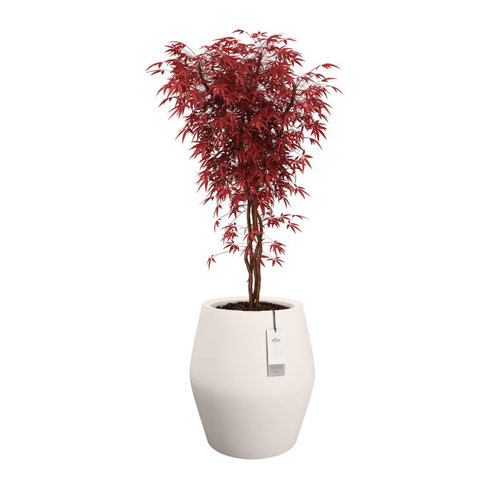 Elho June Split High 46 - Linnen wit - Ø 46 x H 53 cm - Binnen en Buiten - 100% gerecycled