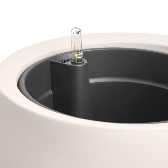 Elho June Split Low 46 - Linnen wit - Ø 46 x H 42 cm - Binnen en Buiten - 100% gerecycled kunststof